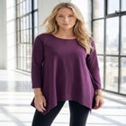 Plus Size Ultimate Handkerchief Hem Tunic image number null