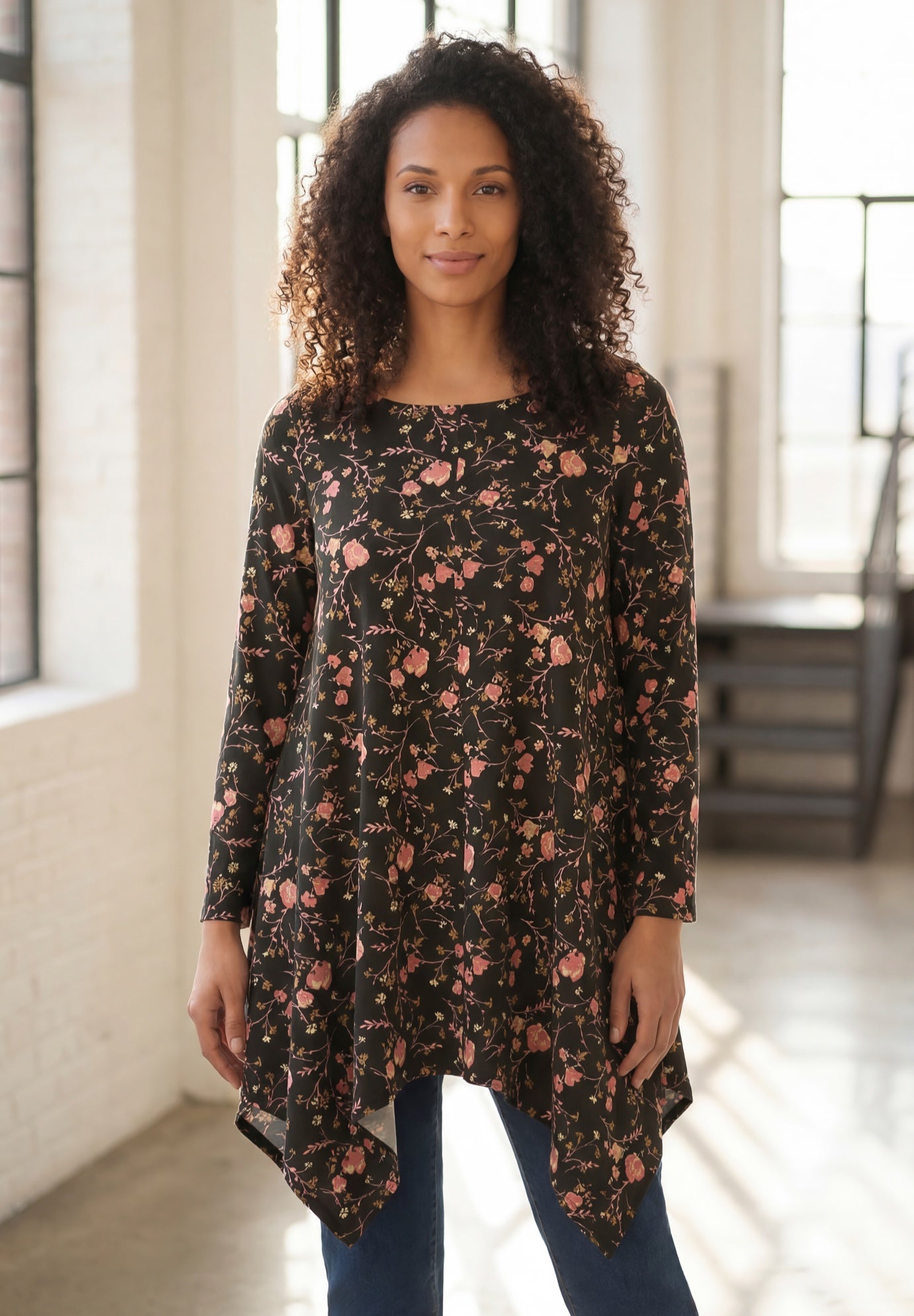 Plus Size Ultimate Handkerchief Hem Tunic image number 0