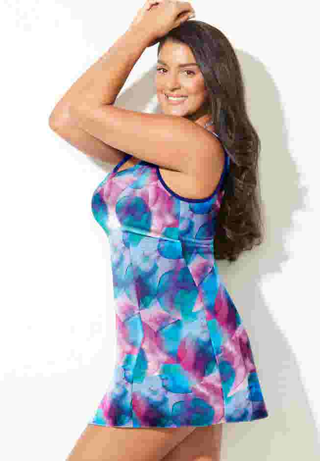 Chlorine Resistant Tank Swimdress image number 2