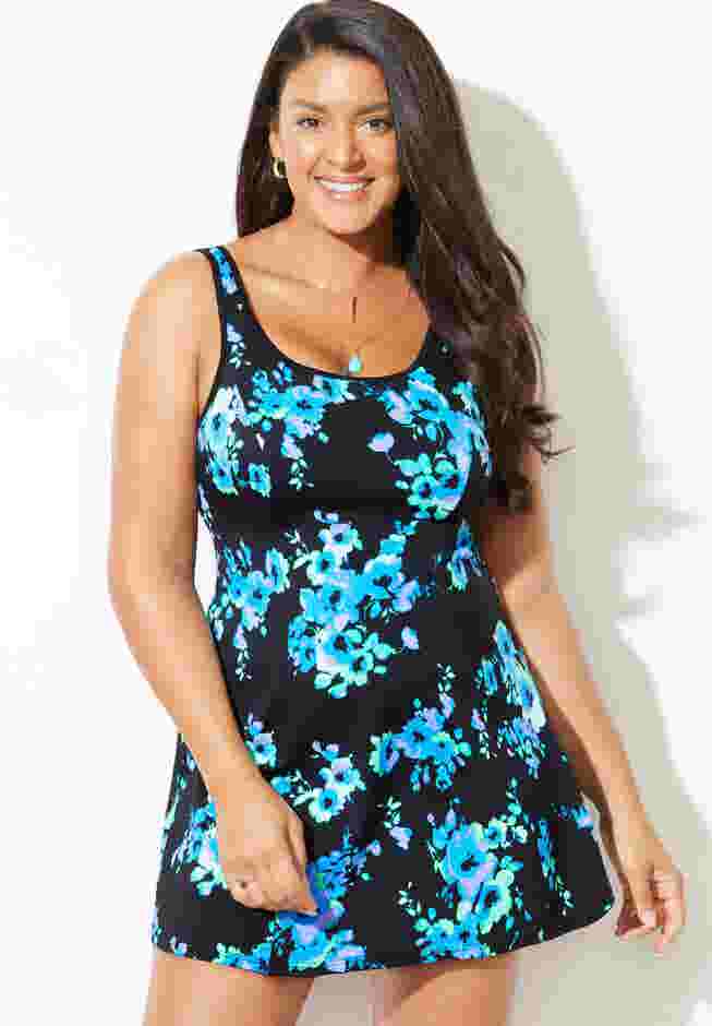 Chlorine Resistant Tank Swimdress image number 0