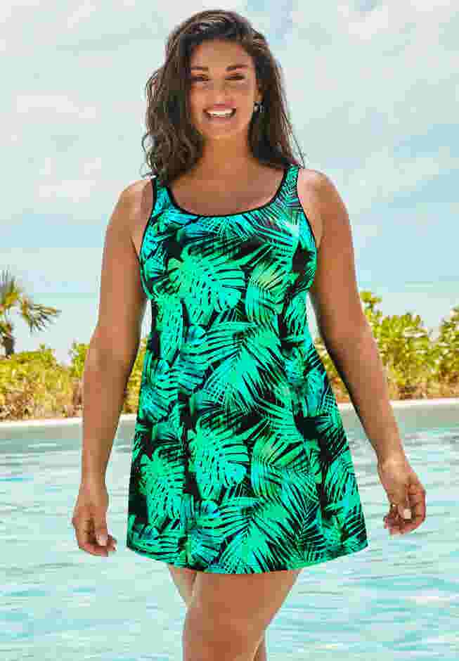 Chlorine Resistant Tank Swimdress image number 0