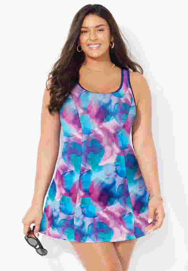 Chlorine Resistant Tank Swimdress image number 0