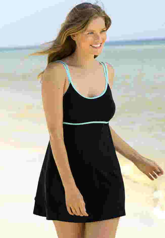 Lingerie Strap Swimdress image number 3