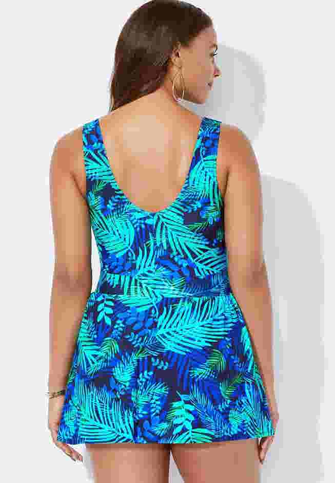 V-Neck Swimdress image number 1