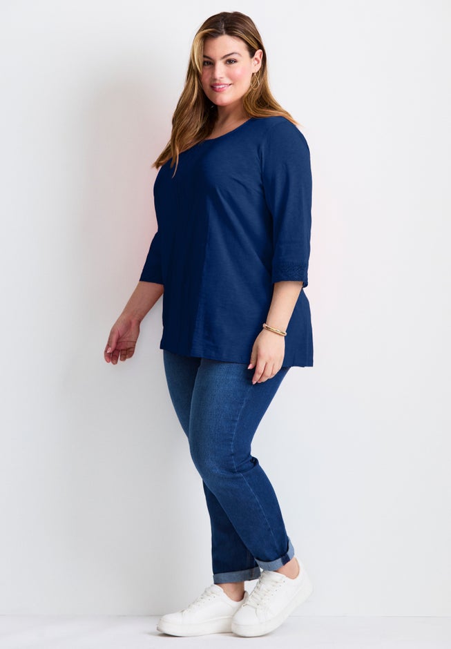 Crochet Trim Tunic image number 2