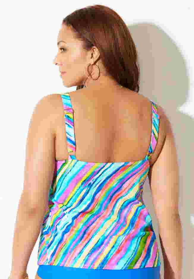 Flared Tankini Top image number 1