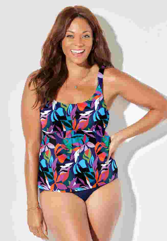 Flared Tankini Top image number 3