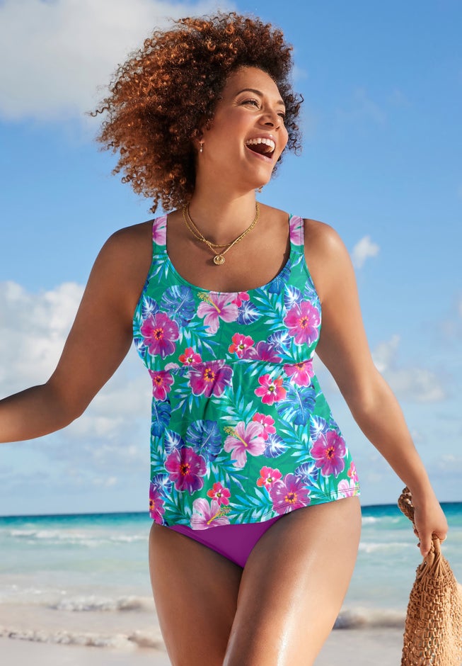 Flared Tankini Top image number 0