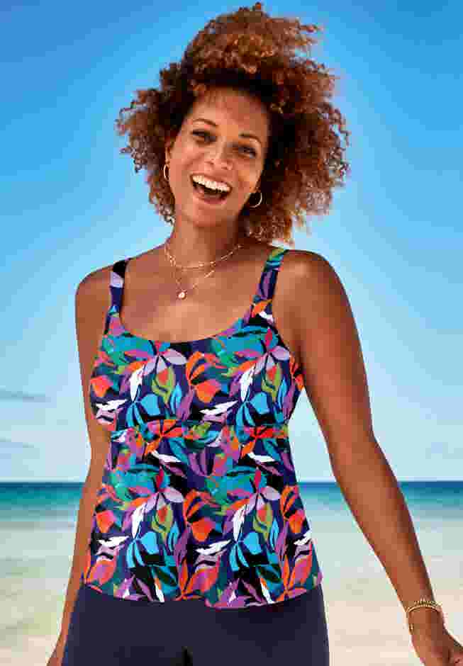 Flared Tankini Top image number 0