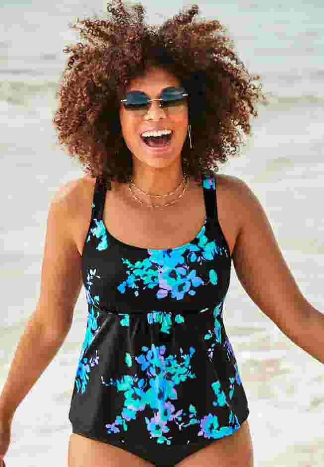 Flared Tankini Top image number 0