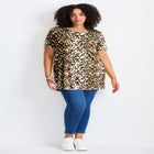 Button Detail Tunic Tee image number null