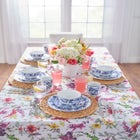 60" x 84" Floral Cascade Table Linens image number null