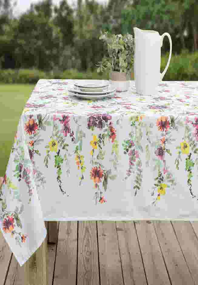 60" x 84" Floral Cascade Table Linens image number 0