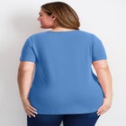 Triple Keyhole Short Sleeve Tee image number 1