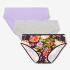 Hi-Cut Cotton/Spandex Panty 3-Pack image number null