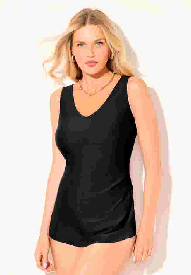 Sarong Front One Piece Swimsuit image number 4