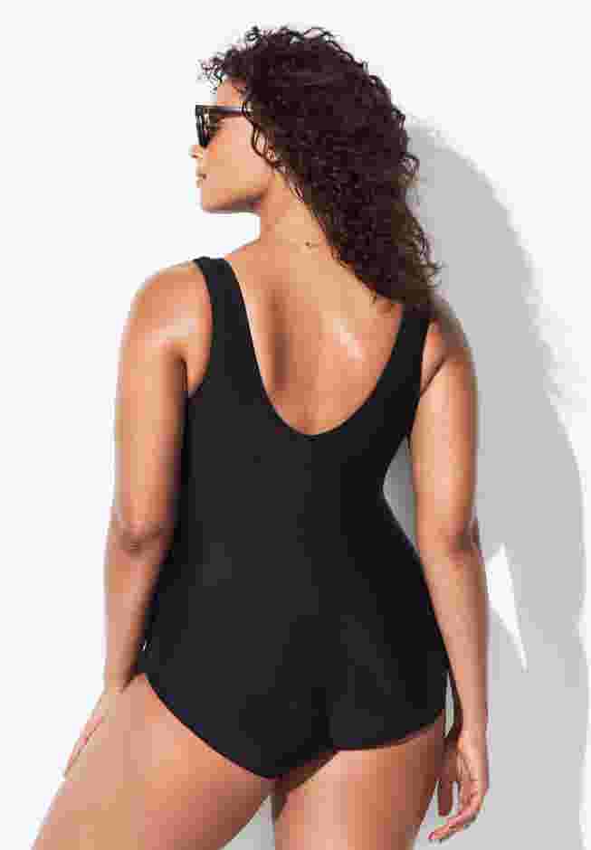 Sarong Front One Piece Swimsuit image number 1