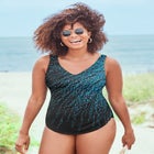 Sarong Front One Piece Swimsuit image number null