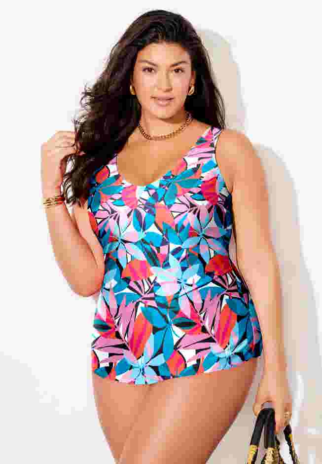 Sarong Front One Piece Swimsuit image number 0
