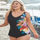 Sarong Front One Piece Swimsuit image number null