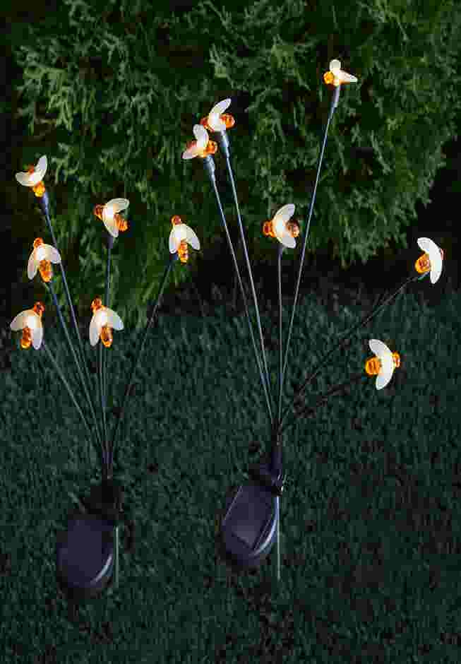Solar Swaying Stake Light, Set of 2 image number 0