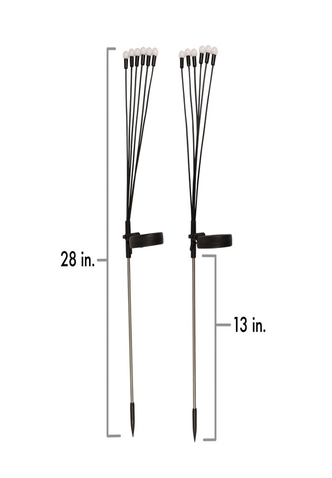 Multi Color Solar Swaying Stake Light, Set of 2 image number 1
