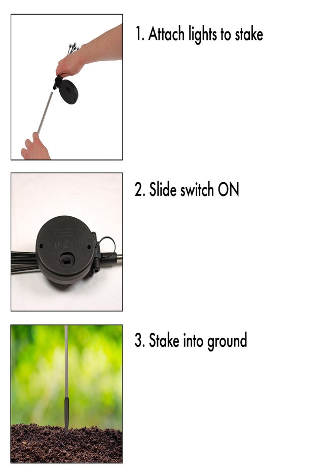 Multi Color Solar Swaying Stake Light, Set of 2 image number 4