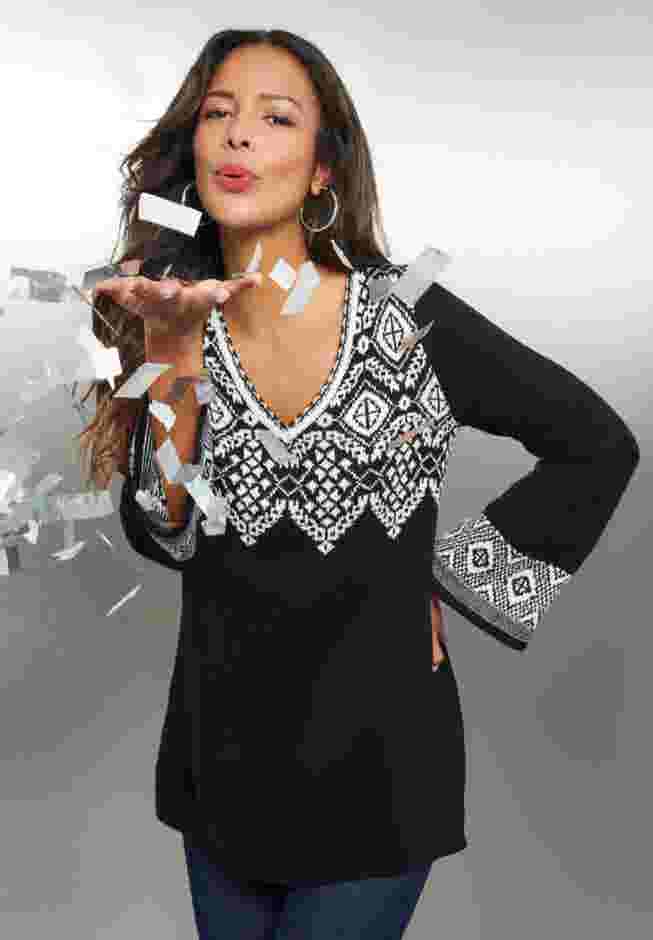 Fit And Flare Tunic Sweater image number 4