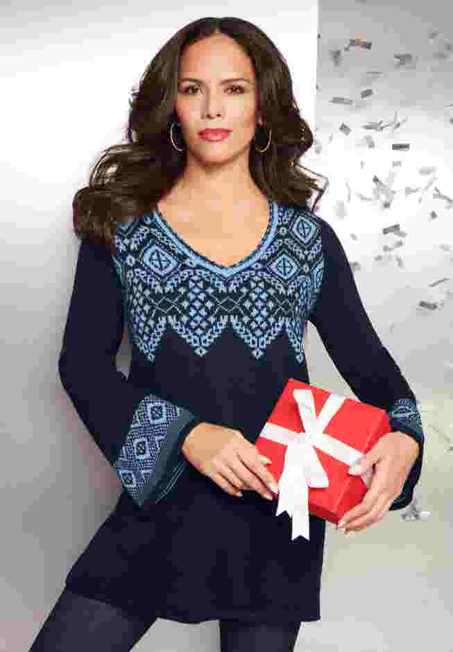 Fit And Flare Tunic Sweater image number 0