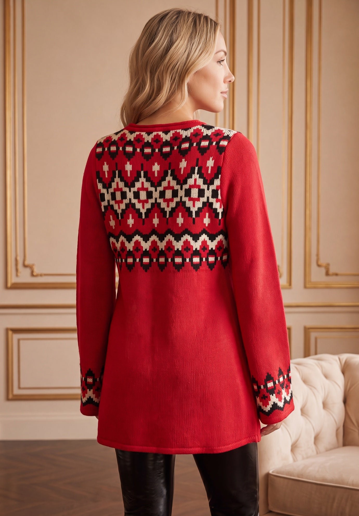 Fit And Flare Tunic Sweater image number 1
