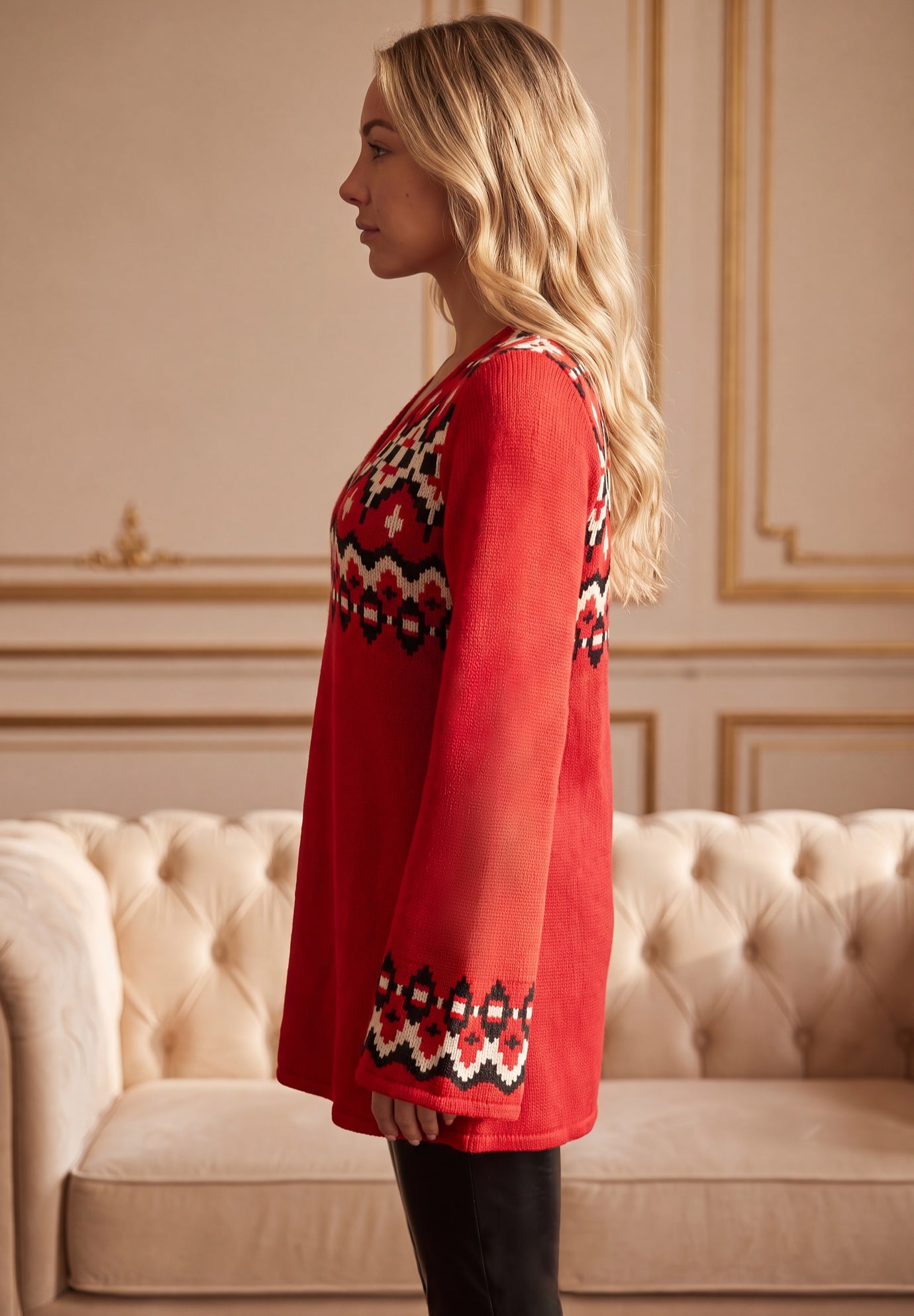 Fit And Flare Tunic Sweater image number 2