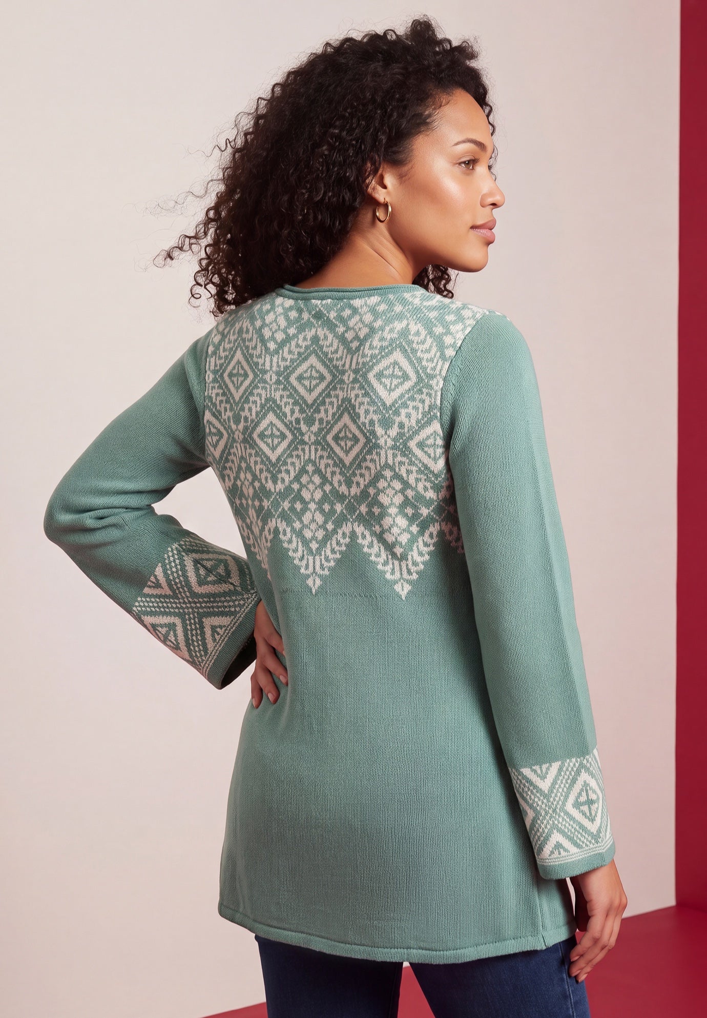 Fit And Flare Tunic Sweater image number 1