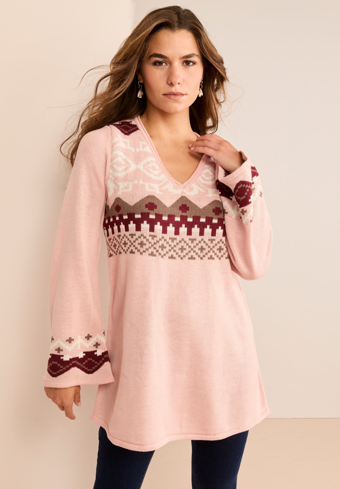Fit And Flare Tunic Sweater image number 0