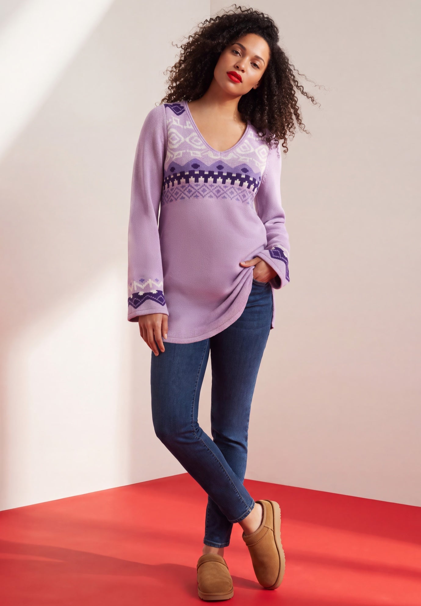 Fit And Flare Tunic Sweater image number 0