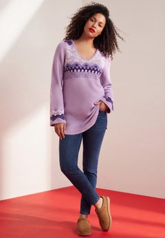Fit And Flare Tunic Sweater