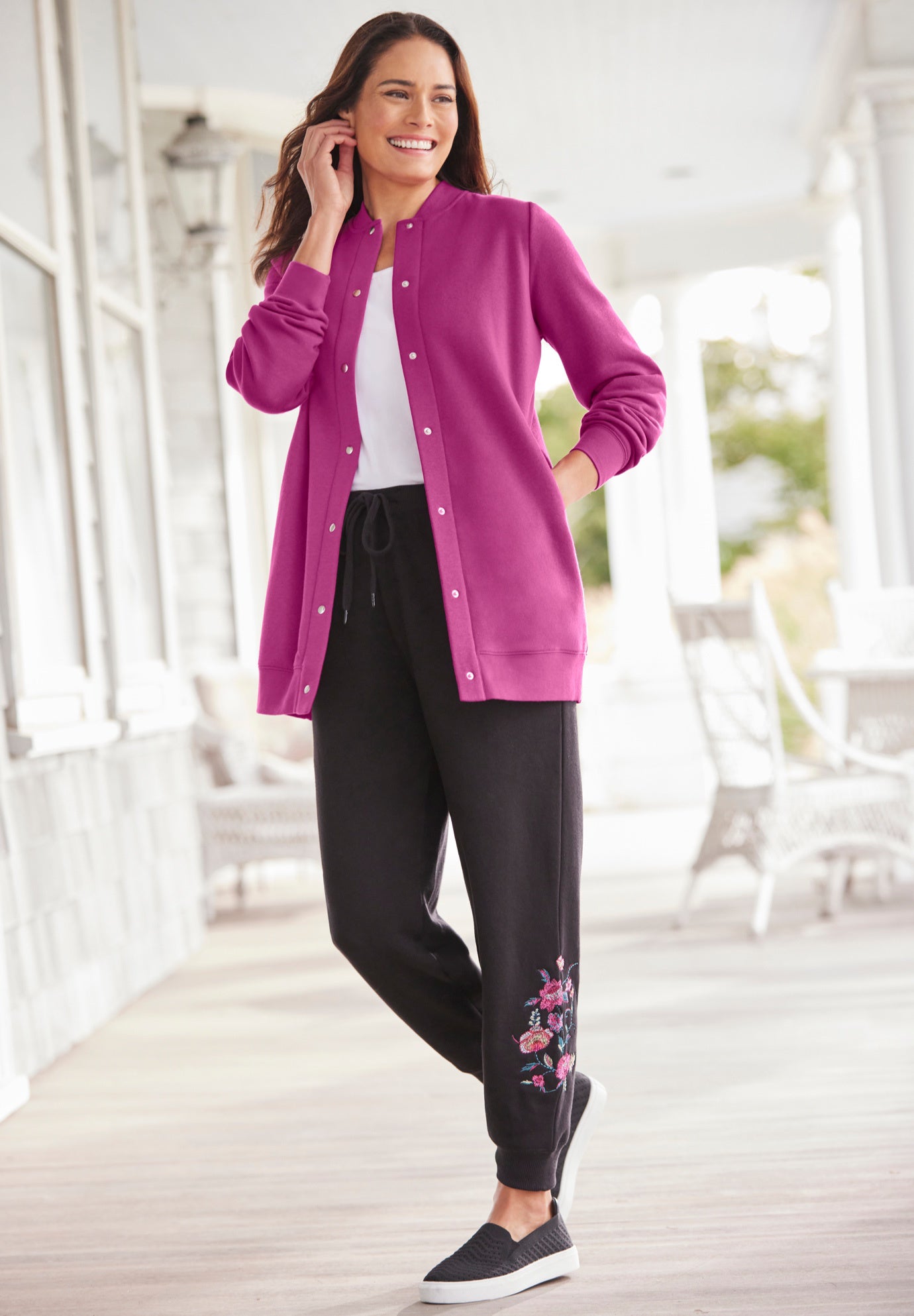 Fleece Baseball Jacket image number 8