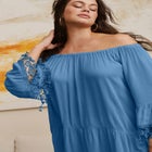  Crochet Fringe Trim Tunic image number 4