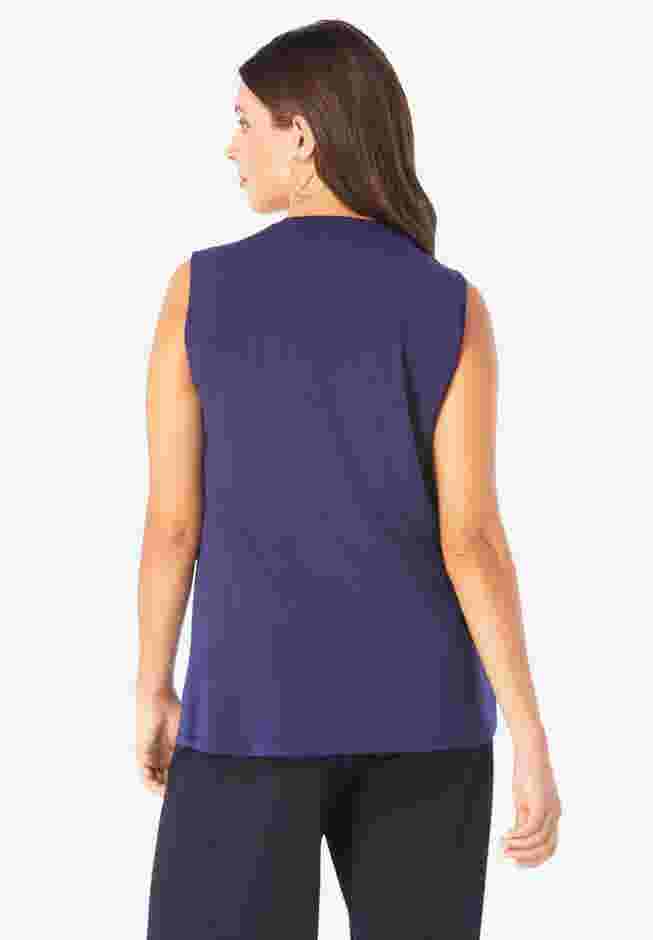 Ultrasmooth® Fabric V Neck Tank image number 1