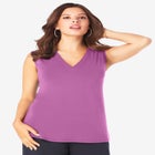 Ultrasmooth® Fabric V Neck Tank image number null