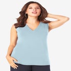Ultrasmooth&reg; Fabric V Neck Tank image number null