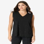 Ultrasmooth® Fabric V Neck Tank image number null