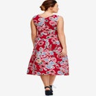 Sleeveless Knit Fit and Flare Knit Dress image number null