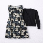 Stretch Knit Scoop Neck Sleeveless Fit And Flare Dress image number null