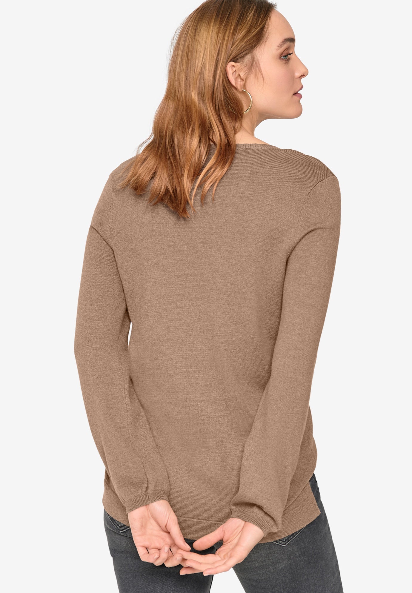 V-Neck Sweater Tunic image number 1