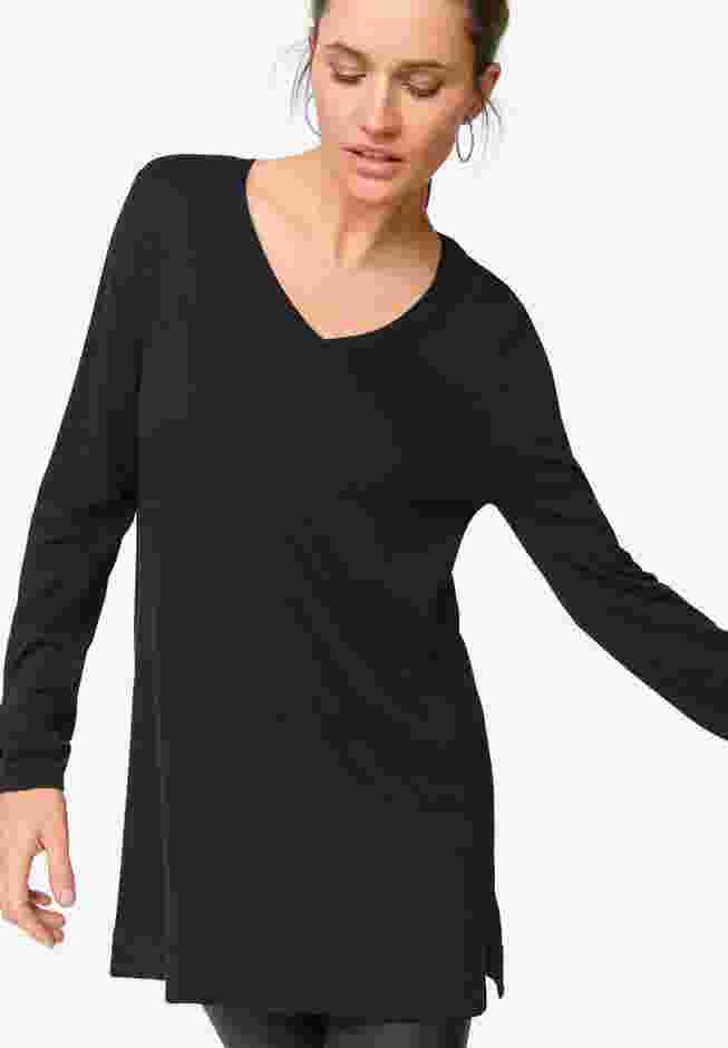 V-Neck Sweater Tunic image number 0