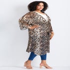 Tie-Front Duster Kimono image number null
