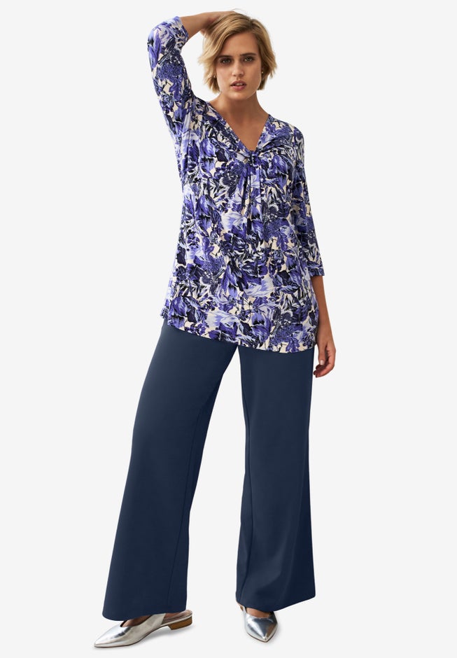 Wide Leg Soft Pants image number 0
