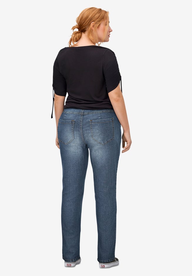 Straight Stretch Jeans image number 1