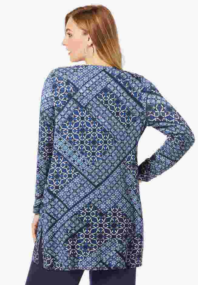 Everyday Stretch Knit Open Front Cardigan image number 1