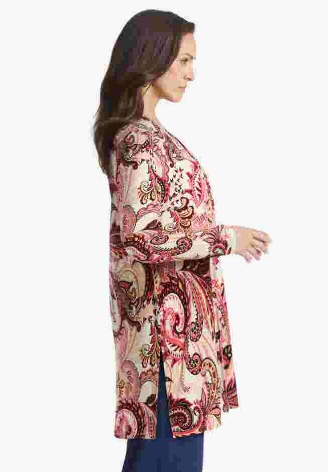 Everyday Stretch Knit Open Front Cardigan image number 2
